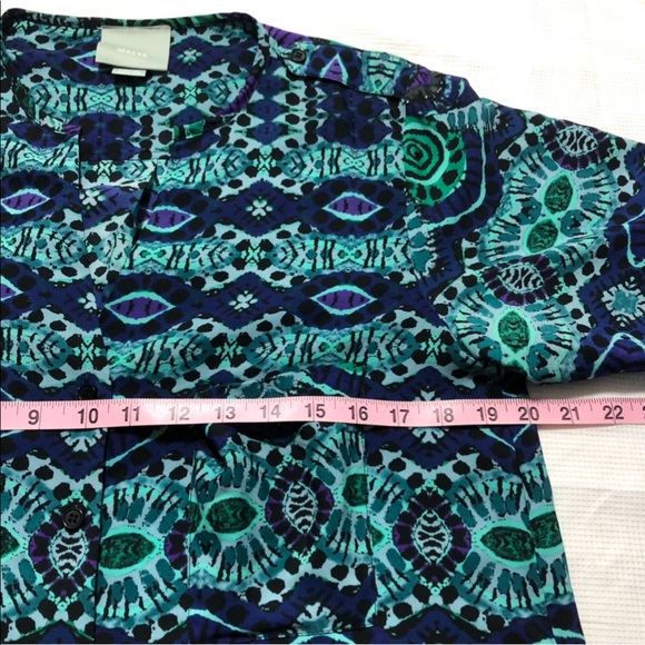 Anthropologie Maeve Ikat Shirt Dress-a9 - Picture 4 of 8